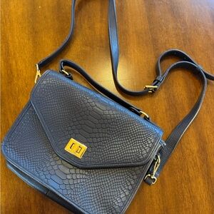 GiGi New York Courtney Satchel in Navy LIKE NEW